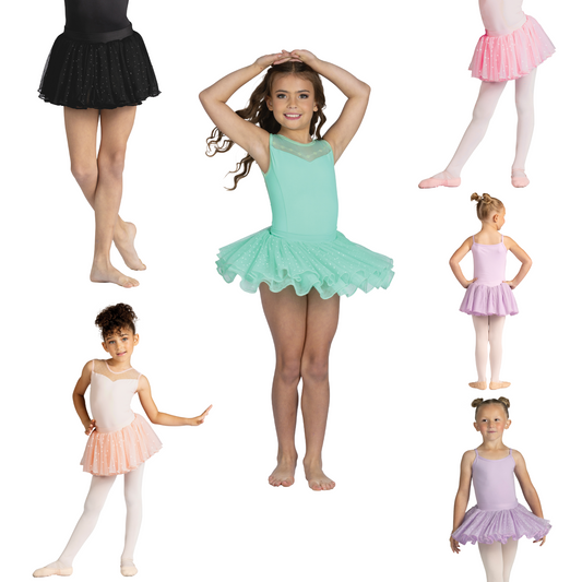 New Ballet Skirt Tutu Danz N Motion 24403C Carmen Child Sizes Multiple Colors