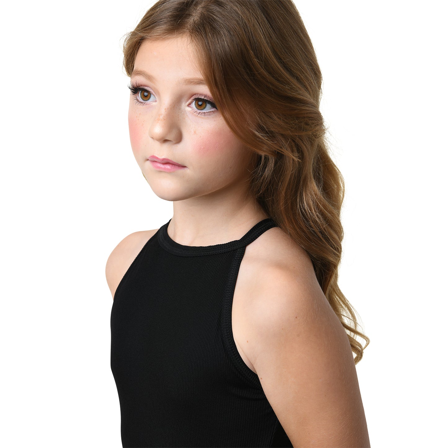 New Leotard by Danz N Motion 2465C Kennedy Ribbed High Neck Classic Child Sizes