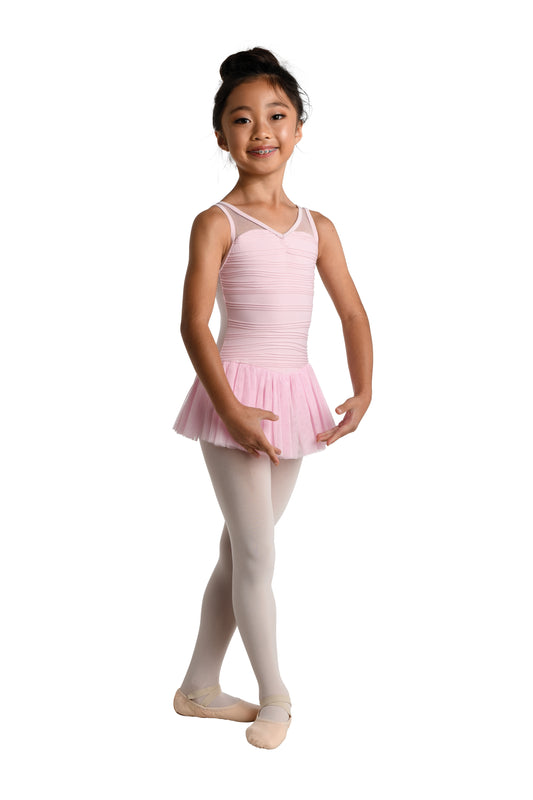 Pre-Owned Dress DanzNMotion  2471C Intermediate Child Black Ballet Tap