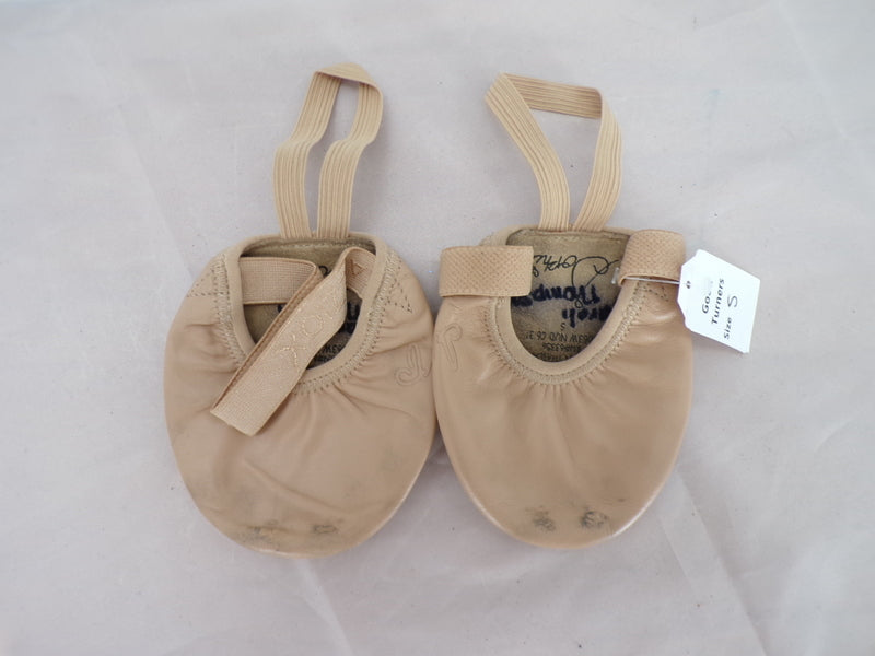 Pre-Owned Contemporary Shoes Capezio Big Kid Small Turner Pirouettes Leather Elastic Rubber