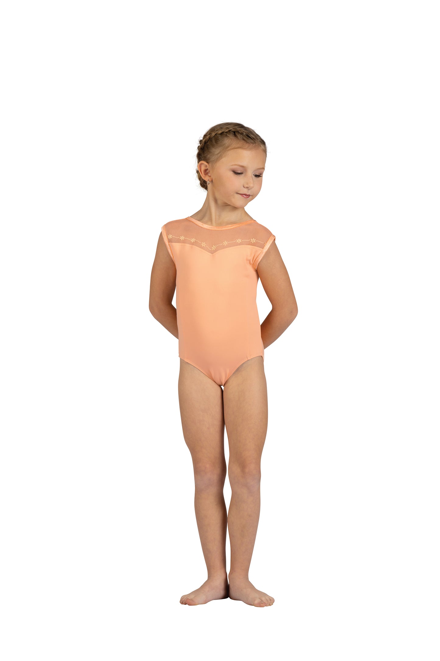 New Danz N Motion 25103C Daria Leotard Floral Mesh Back