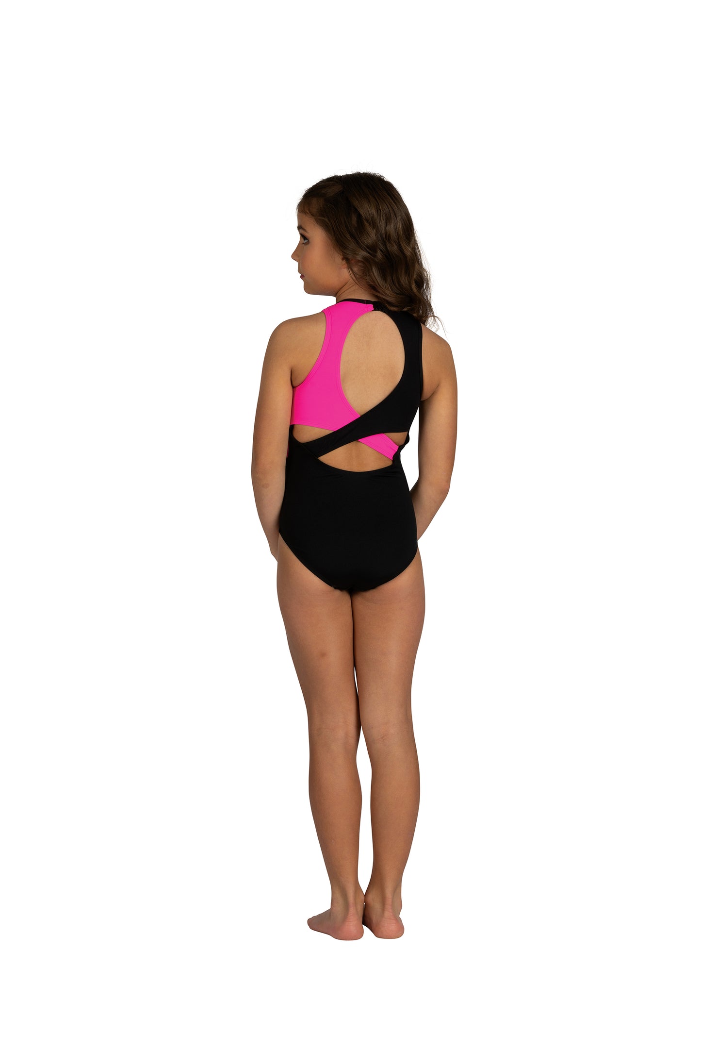 New Danz N Motion 25105C Chayce Leotard Two Tone Keyhold Back