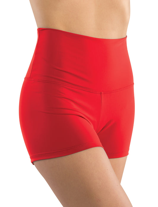 Pre-Owned Shorts DanzNMotion 251A Red Small Adult High Waist