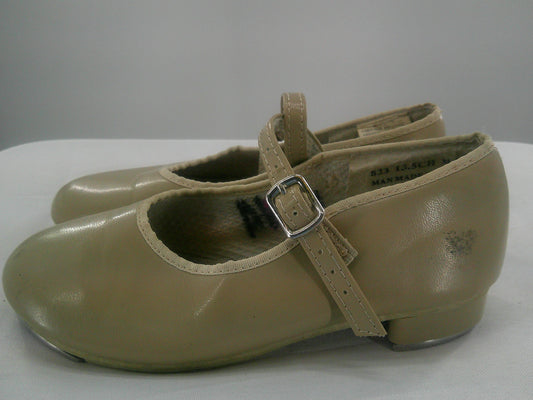 Pre-Owned Tap Shoes Revolution Kids 13.5M Mary Jane Leather Buckle Student
