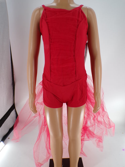 Pre-Owned Costume Body Wrappers  8006 Medium Child Red  Jazz