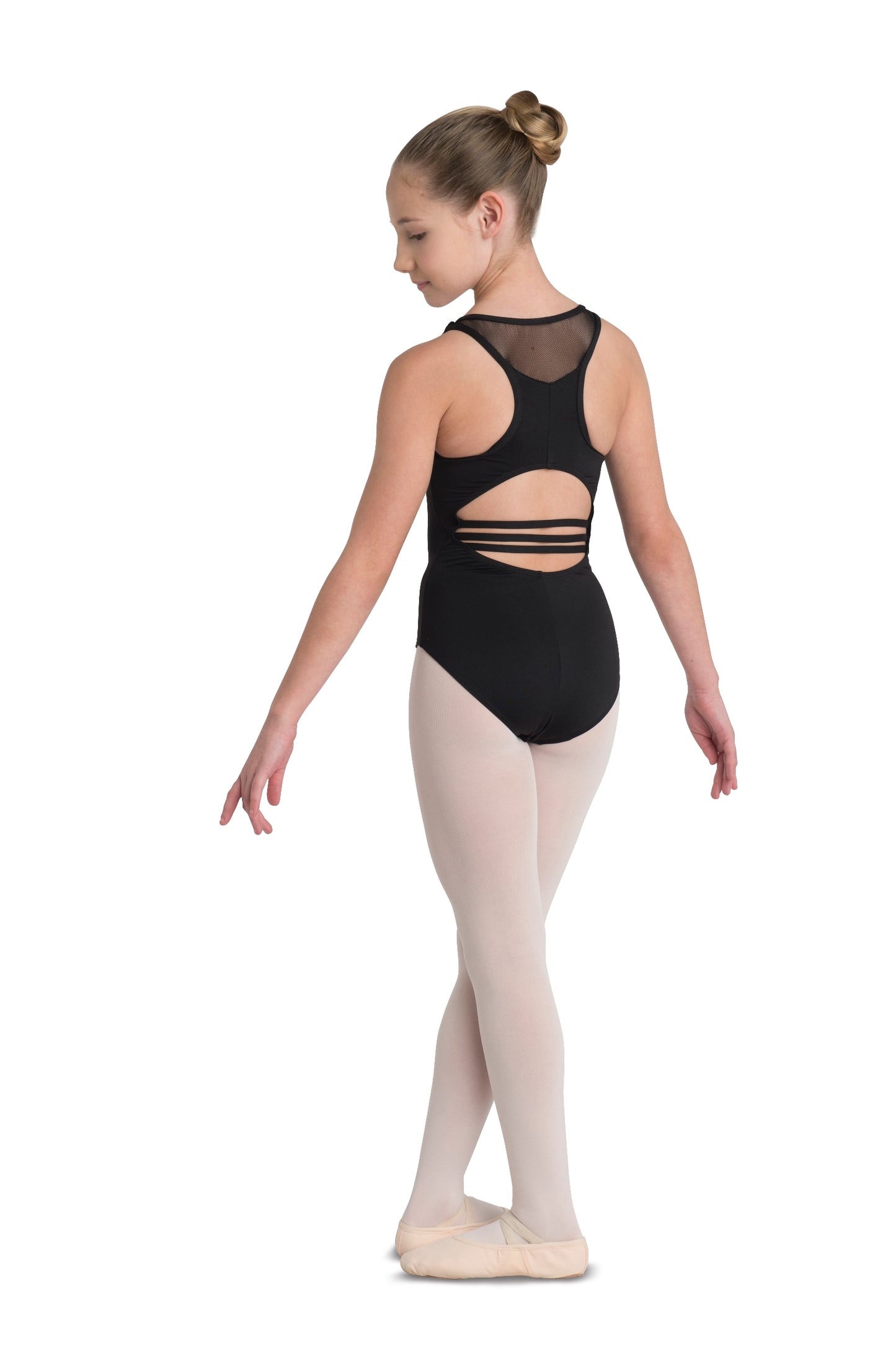 Pre-Owned Leotard Black DanzNMotion Petite Adult 2701