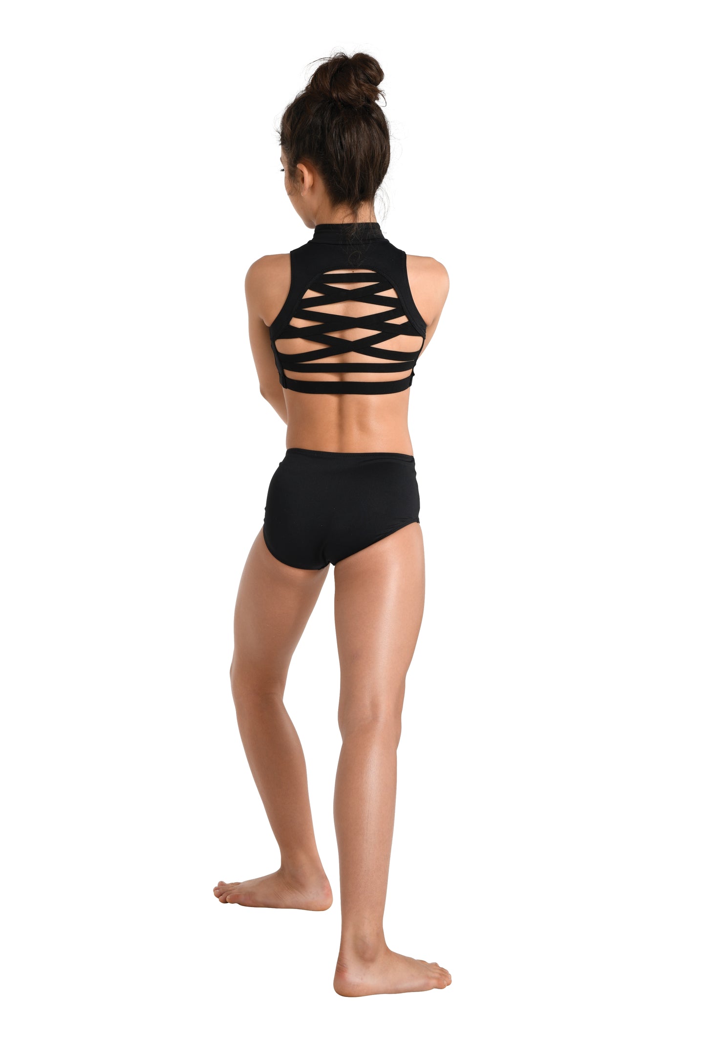 New Crop Top 2741C-Sloan Top Black 6X-7 Child