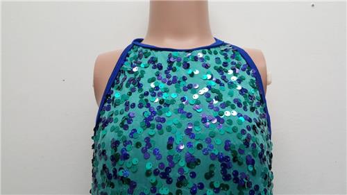 Pre-Owned Costume Curtain Call E2016 Medium Child Teal Green Blue Ballet