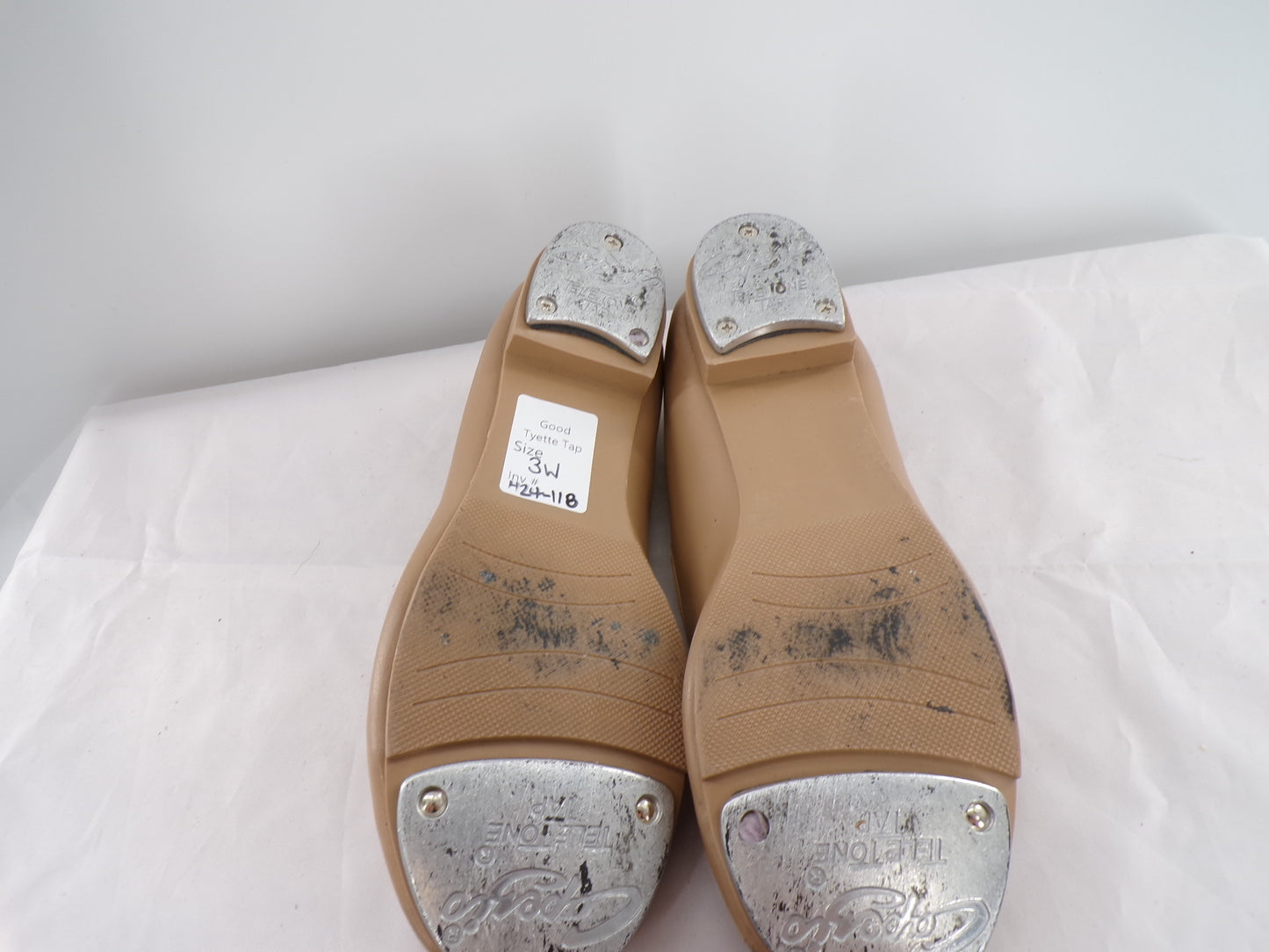 Pre-Owned Tap Shoes Capezio Big Kid 3W Tyette  Elastic Student