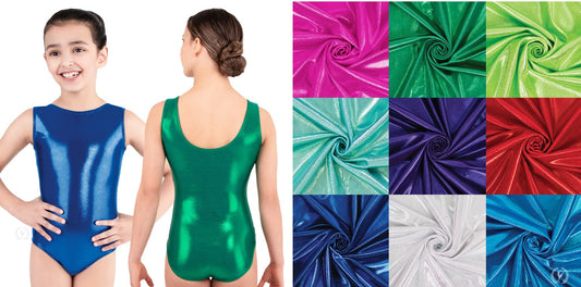 New Leotard Eurotard 2989 Metallic Gymnastics Tank Child Sizes