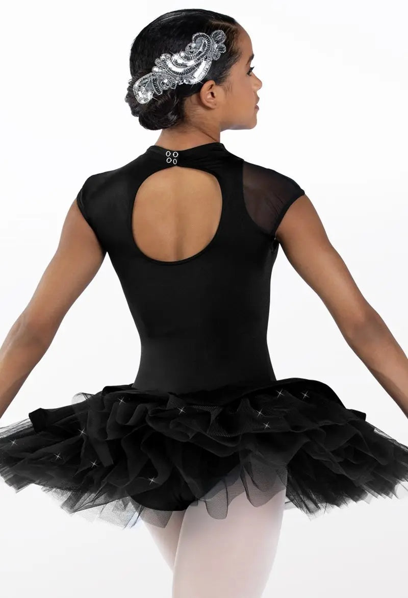 Pre-Owned Costume Weissman 13303 XL Child Burgundy Tulle Tutu Ballet Rhinestone
