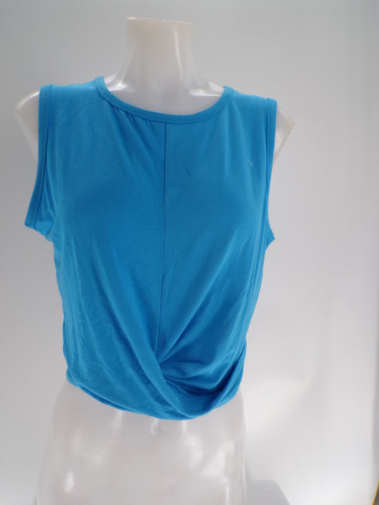 Pre-Owned Crop Top Zenana   Medium Adult Blue  Jazz Cheer