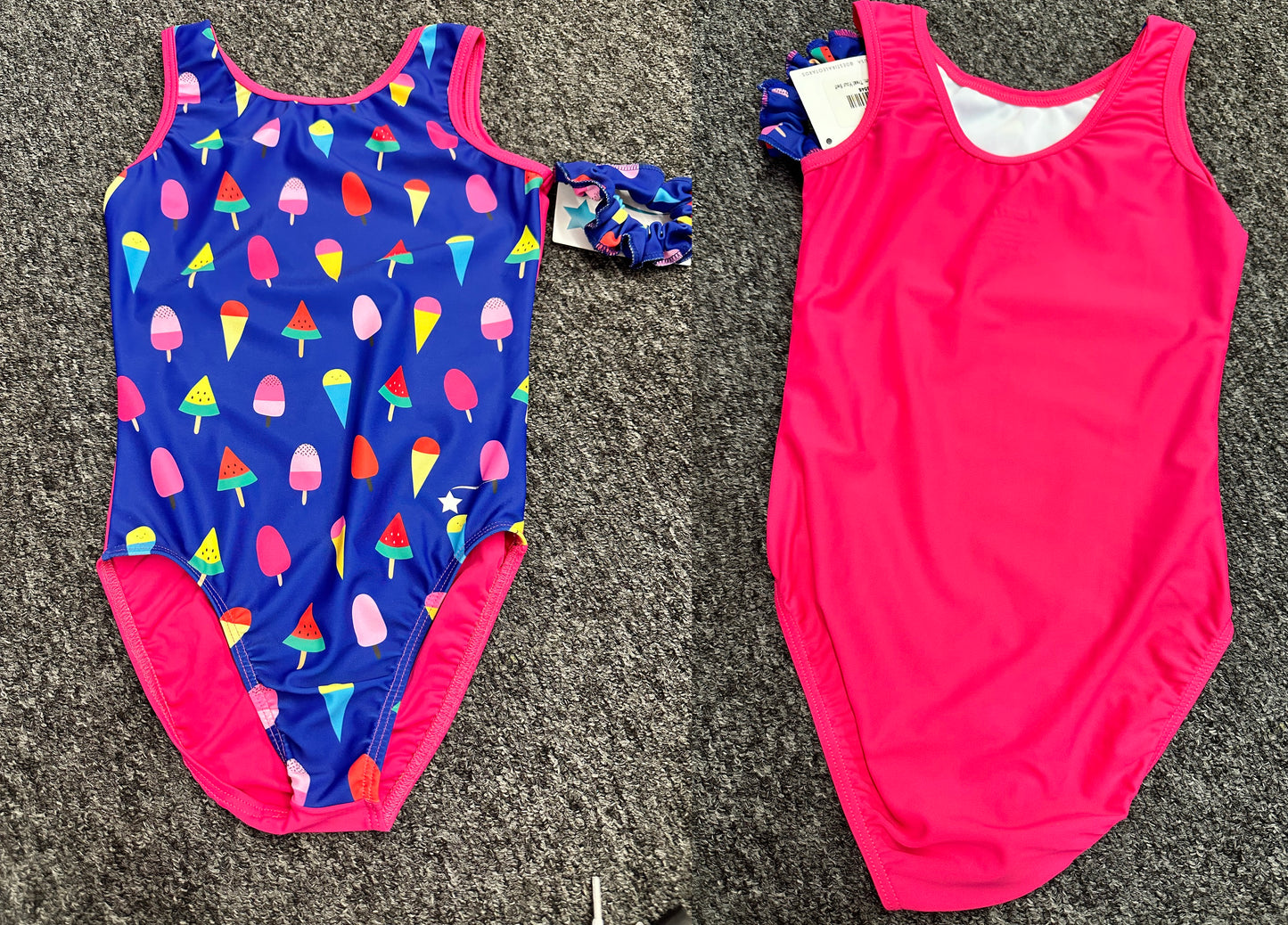 New Gymnastics Leotard Blue Little Kid Medium Child