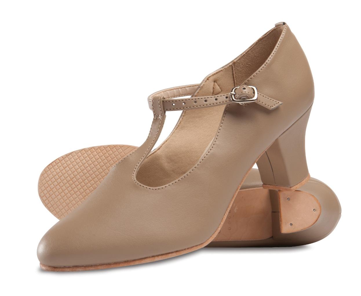 NEW New Character Shoes Danz N Motion  Size T-Strap Leather Buckle Leather