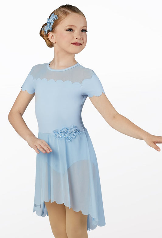 Pre-Owned Costume Weissman  13405 Small Adult Blue Dress Lyrical  Sequin