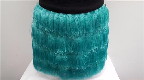 Pre-Owned Costume Weissman  6887 XL Child Green Fringe Jazz Sequin