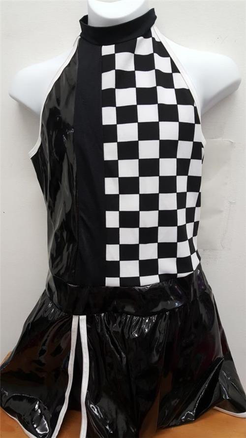 Pre-Owned Costume Curtain Call XL Child Black Racecar Jazz
