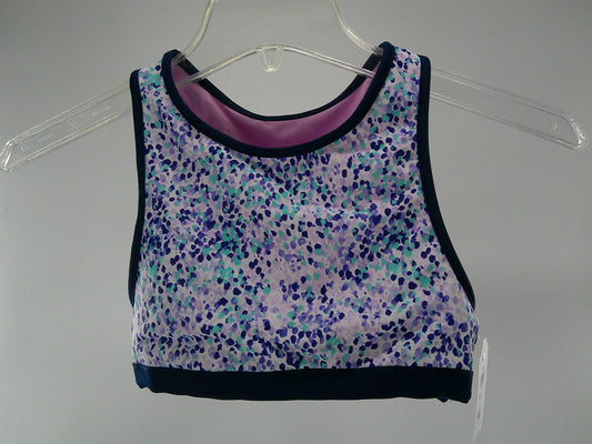 Pre-Owned Sports Bra Eddie Bauer   Medium Child Blue Lavender  Jazz Cheer