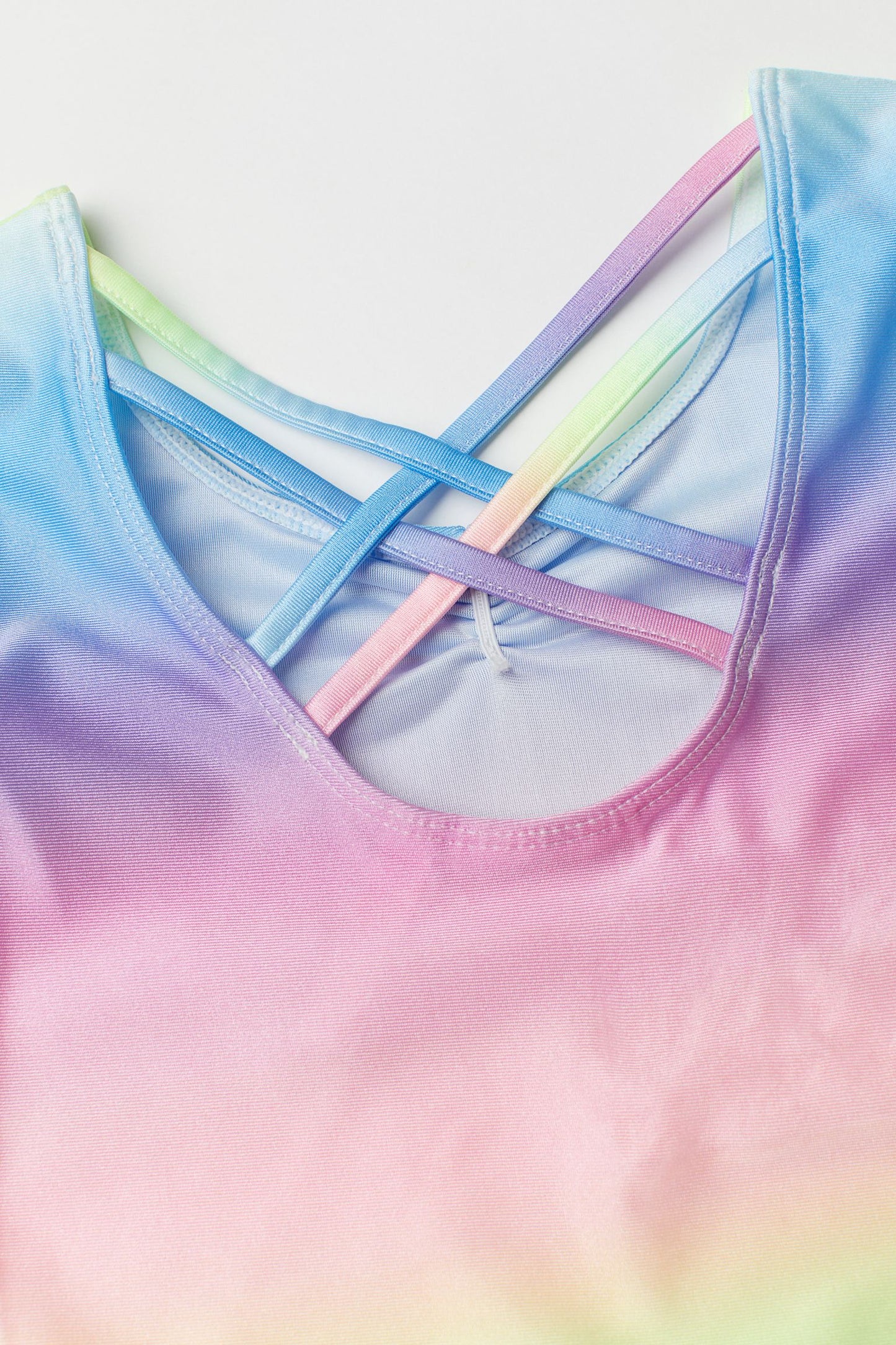 Pre-Owned Leotard No Tag Small Child Pastel Rainbow Ballet Contemporary