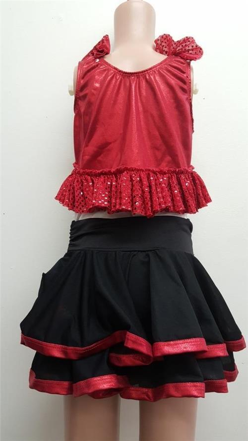 Pre-Owned Costume Dansco Medium Child Red Jazz