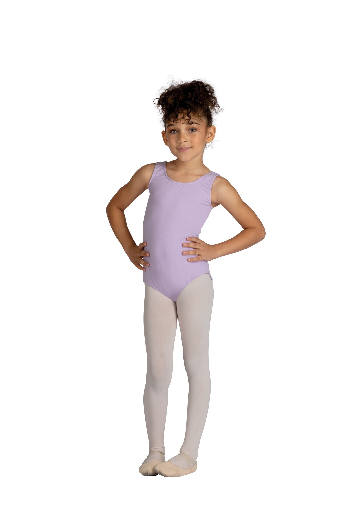 Pre-Owned Leotard Danz N Motion  290C Large Child Lavender  Ballet Tap Jazz