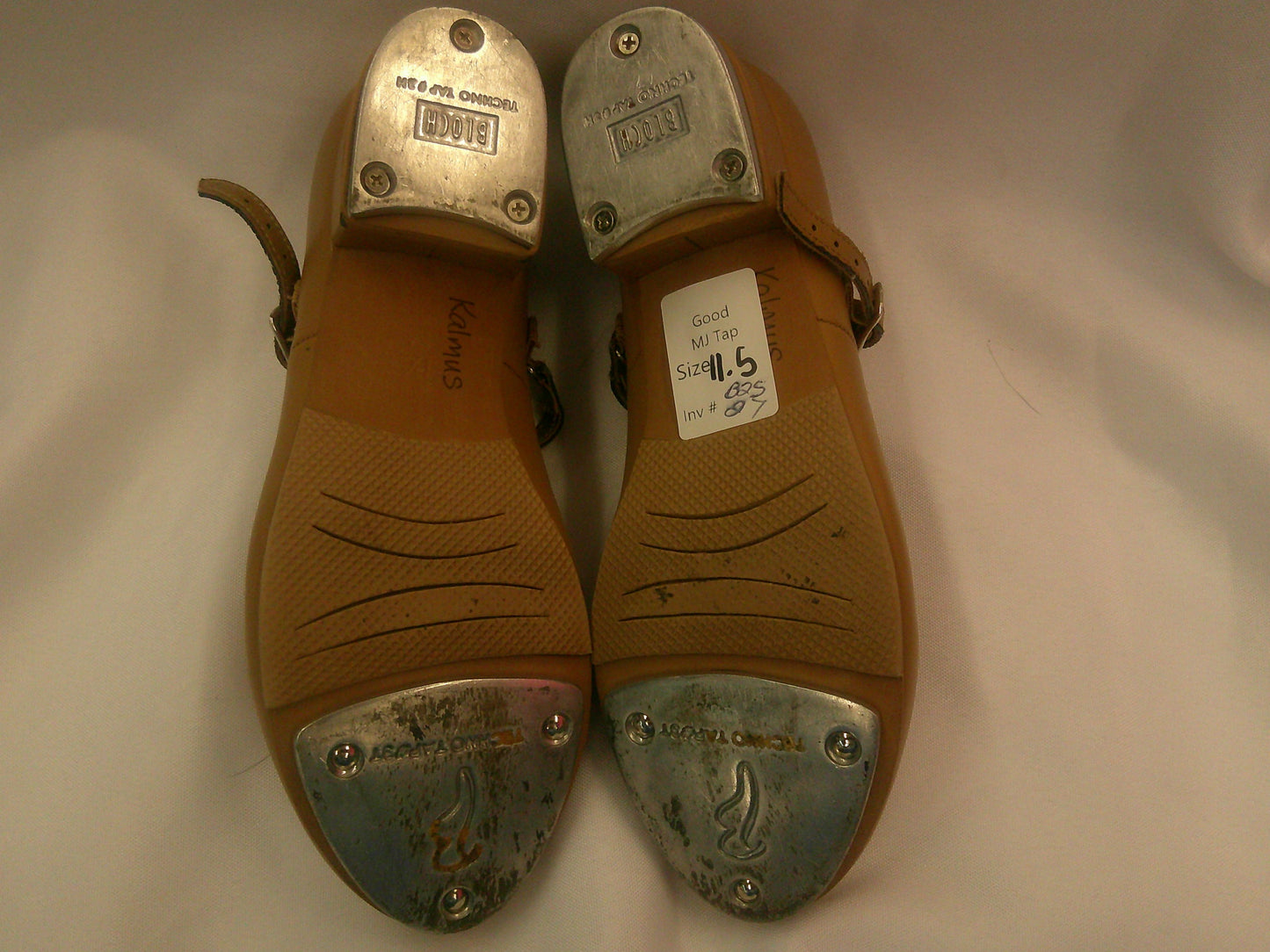 Pre-Owned Tap Shoes Bloch Kids 1.5M Mary Jane Leather Buckle