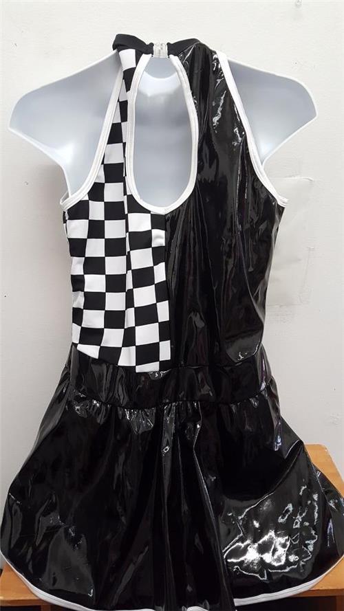 Pre-Owned Costume Curtain Call XL Child Black Racecar Jazz