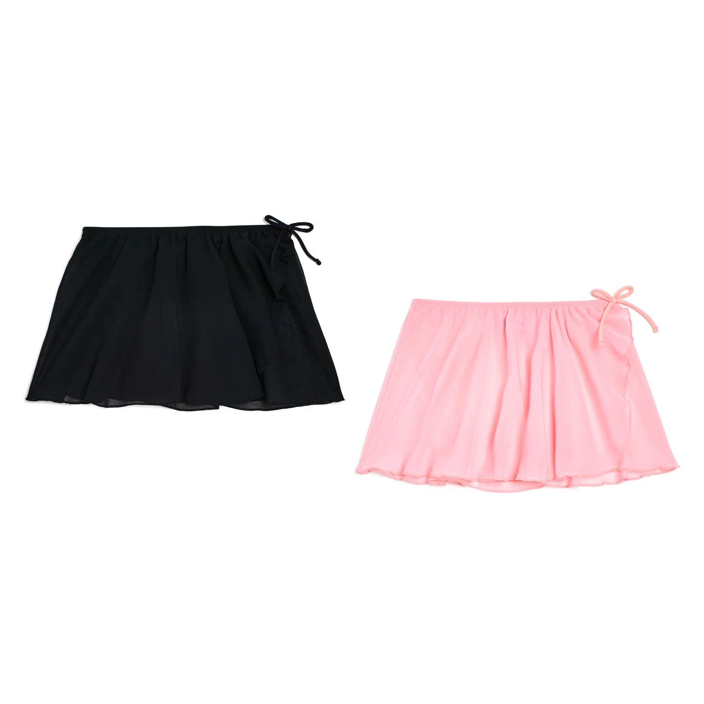 Pre-Owned Ballet Skirt XS Child Black Pull On with Bow Tap Jazz