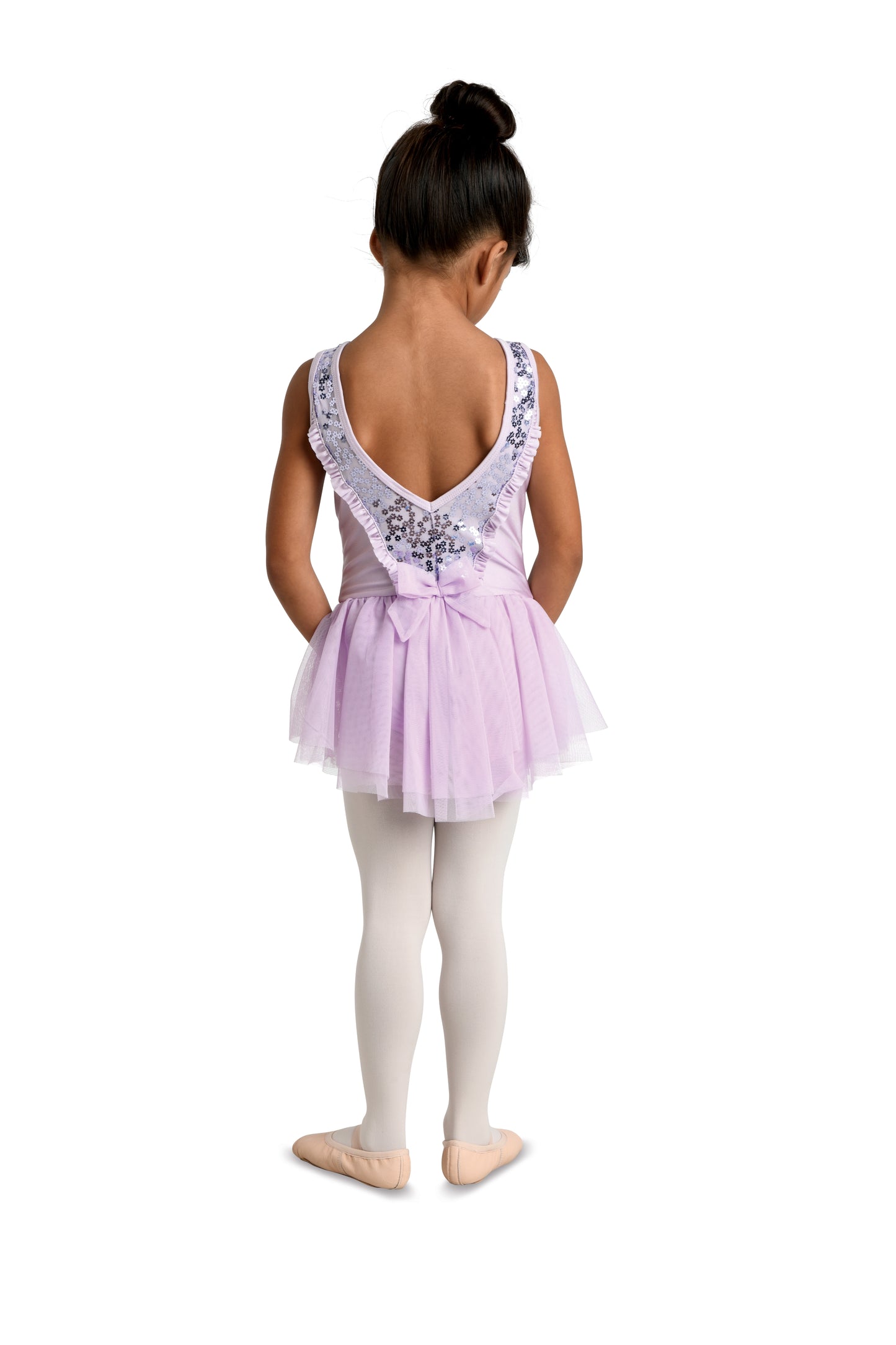 Pre-Owned Leotard Dress DanzNMotion 19206 6x-7 Child Pink Ballet Tap