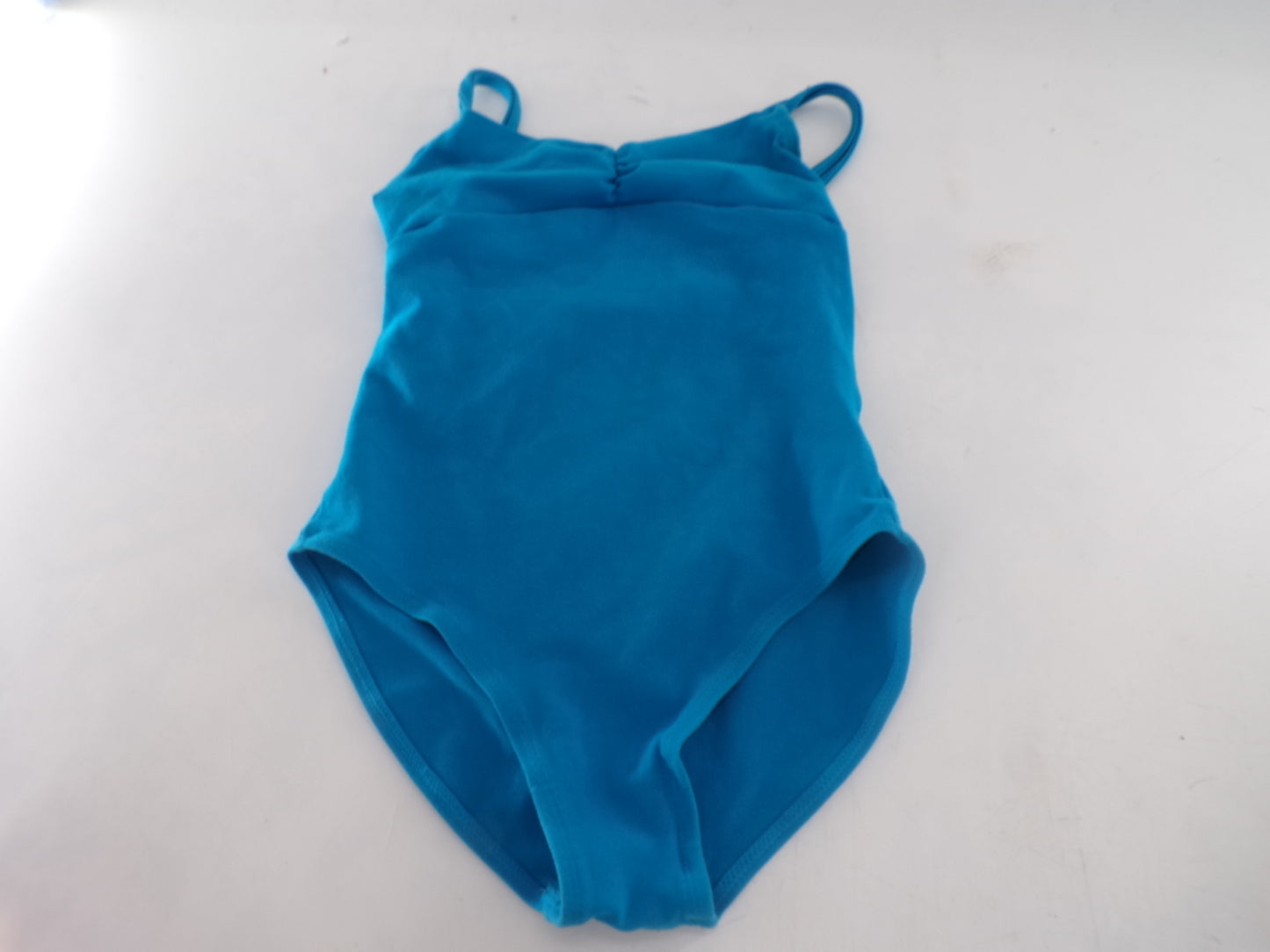 Pre-Owned Leotard Alice Roma  AA56 Medium Child Turquoise Blue  Ballet Tap