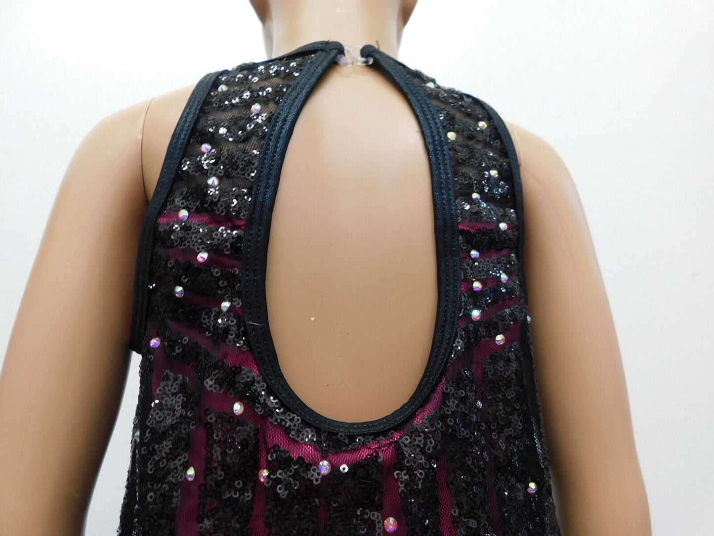Pre-Owned Costume Curtain Call J5246 Medium Adult Pink Dress Jazz Lyrical Sparkle