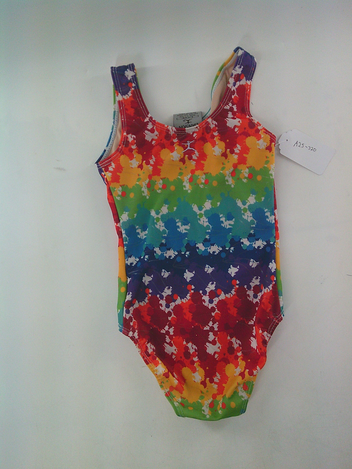 Pre-Owned Leotard Danskin Small Child Rainbow Pattern Acro Tumbling