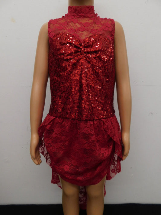 Pre-Owned Costume iEfiel   Large Child Red  Contemporary