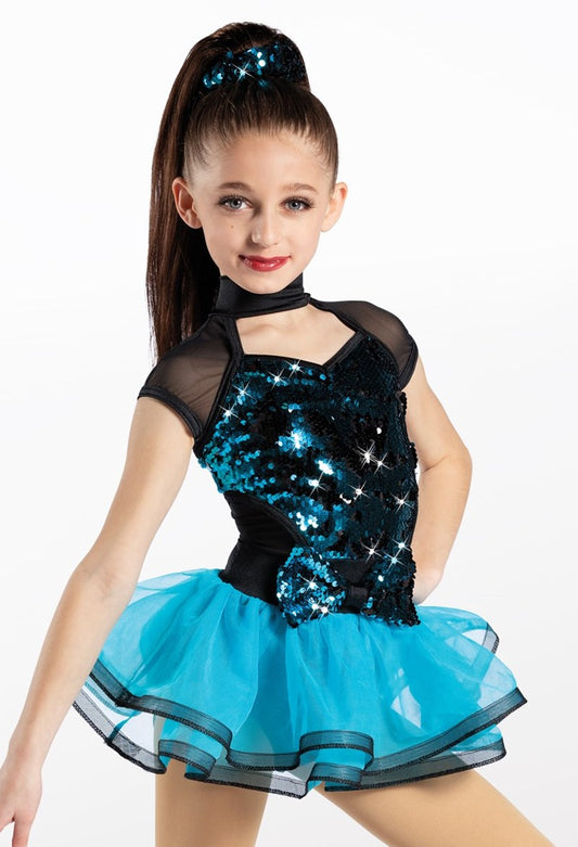 Pre-Owned Costume Weissman 13600 Medium Adult Turquoise Jazz