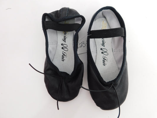 Pre-Owned Ballet Shoes Dancing Fair Big Kid 11C  Leather  Full Sole