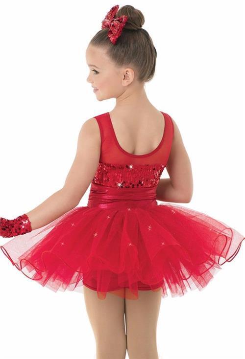 Pre-Owned Costume Weissman  8802 Medium Child Purple Tutu Dress Jazz Tap Sequin
