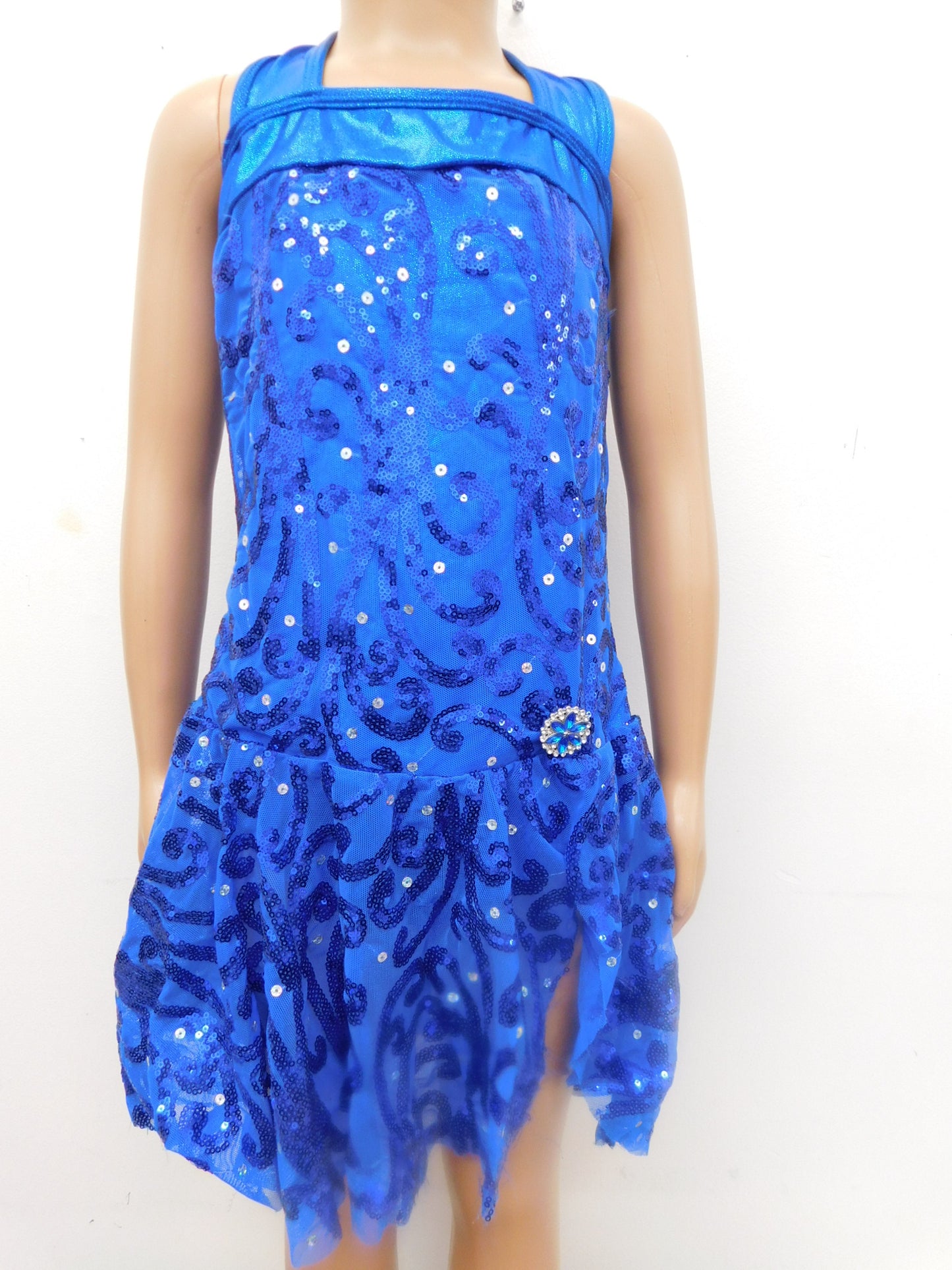 Pre-Owned Costume Curtain Call E2196 Large Child Royal Blue Ballet