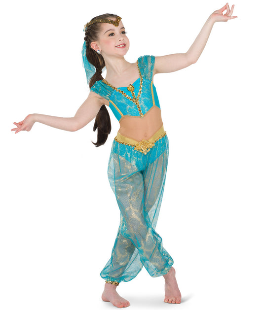 Pre-Owned Costume Wish Come True  20415 Intermediate Child Green  Jazz