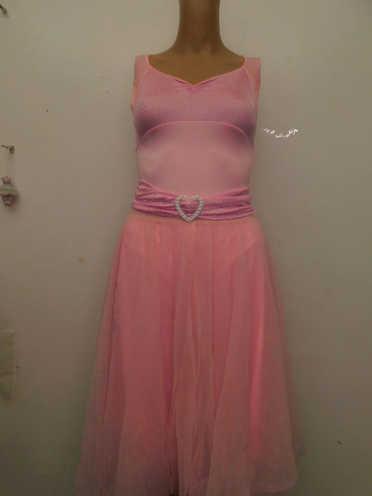 Pre-Owned Costume Costume Gallery   XL Child Pink 2in1 Lyrical Jazz Glitter
