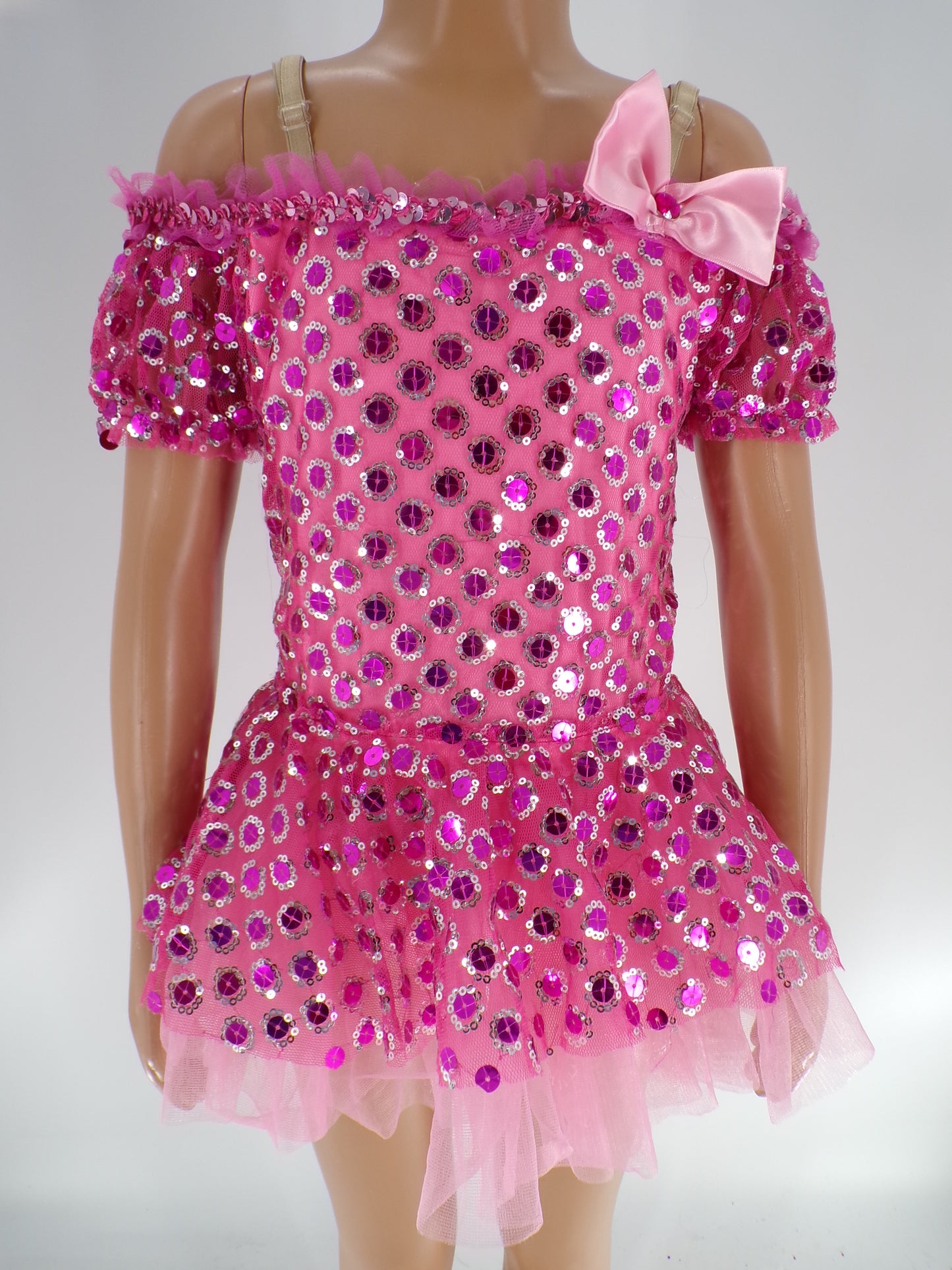 Pre-Owned Costume Curtain Call  E369 Small Child Hot Pink  Jazz