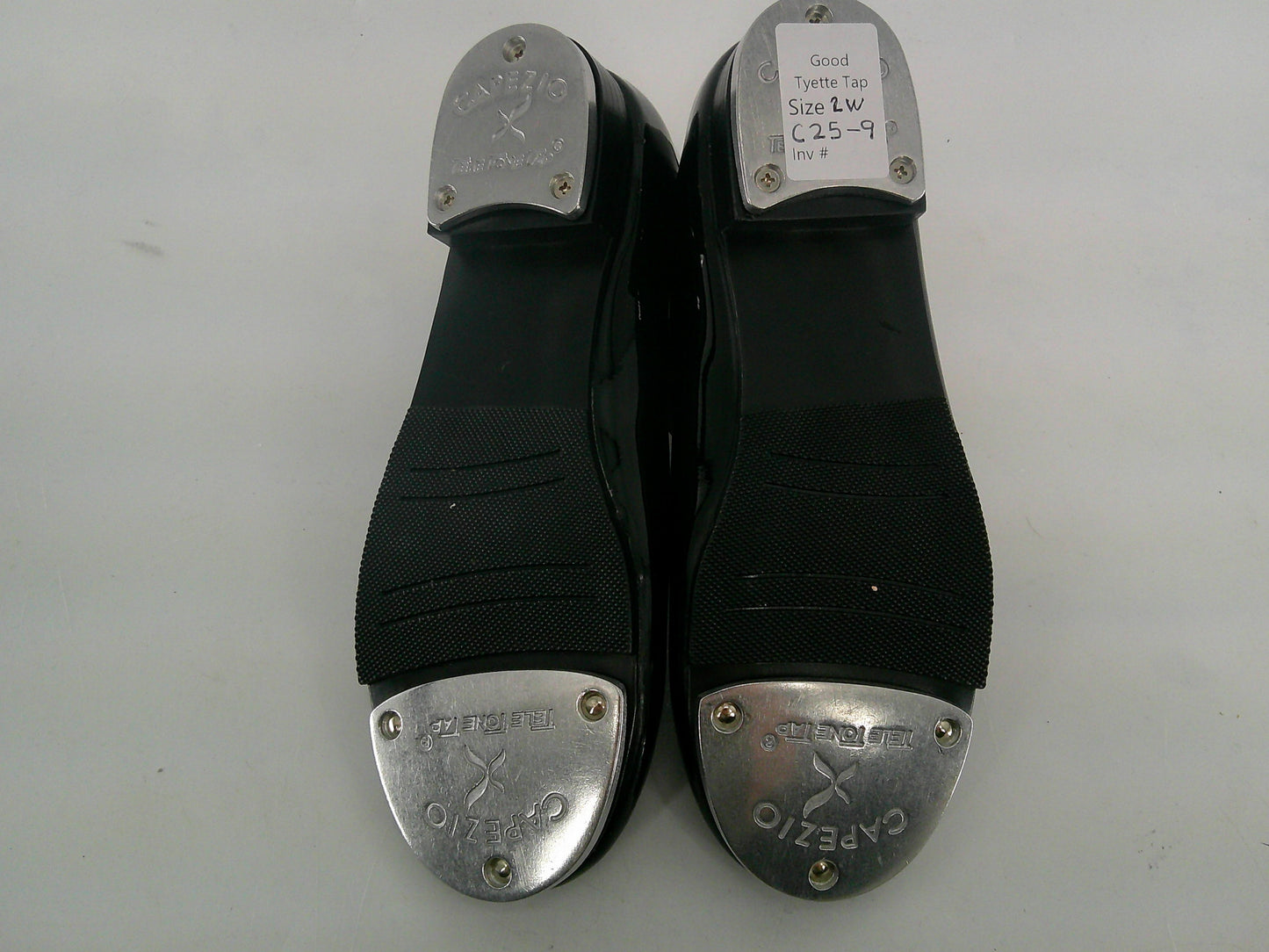 Pre-Owned Tap Shoes Capezio Big Kids 2W Tyette Man Made Elastic Student