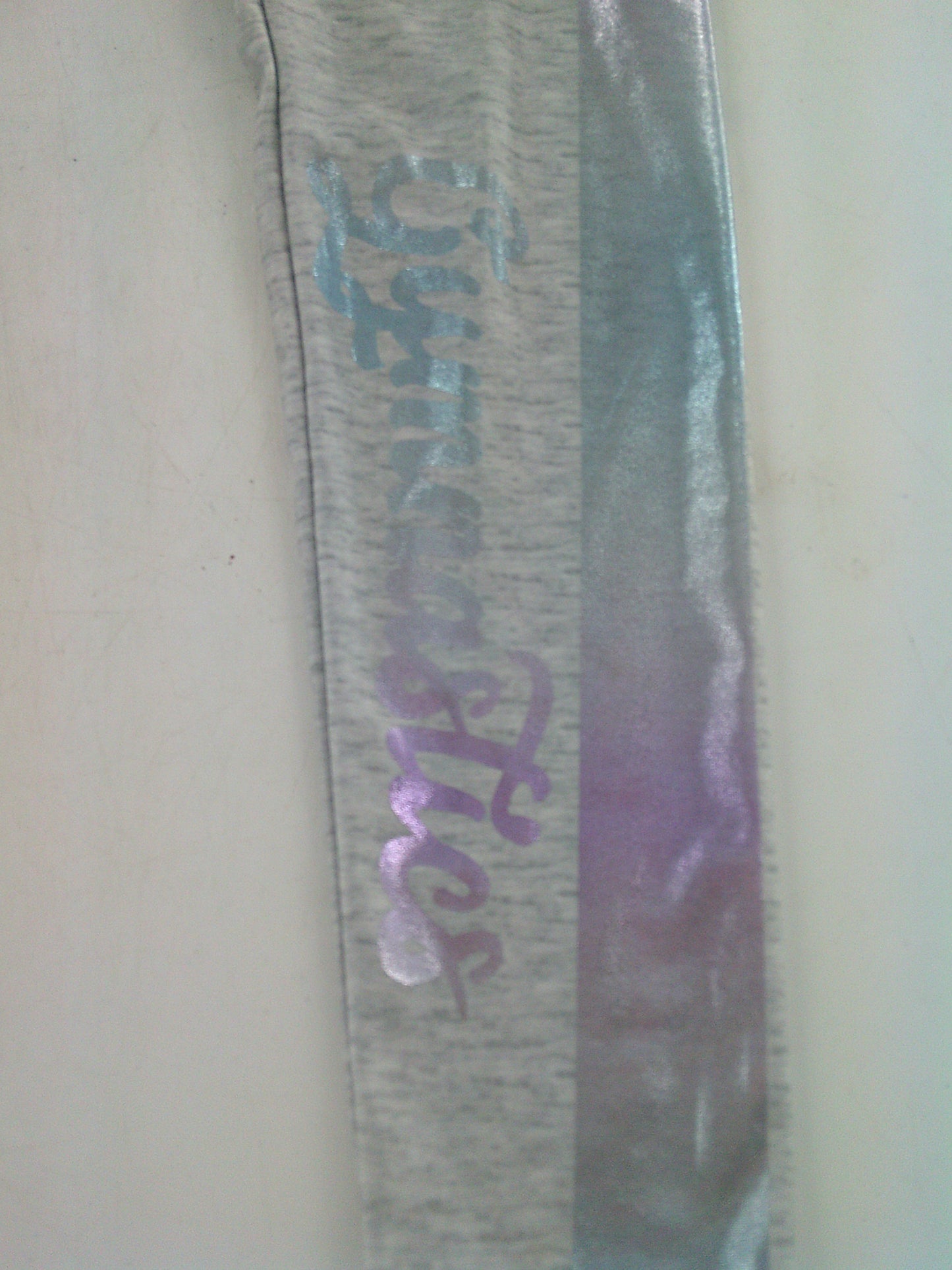 Pre-Owned Leggings Bloworld Small Child Gray Purple Jazz Acro