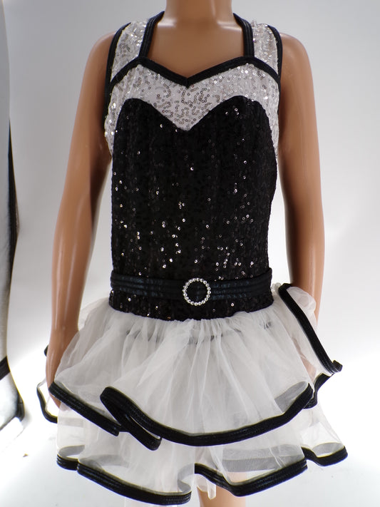 Pre-Owned Costume Curtain Call  J4674 Medium Child Black  Jazz