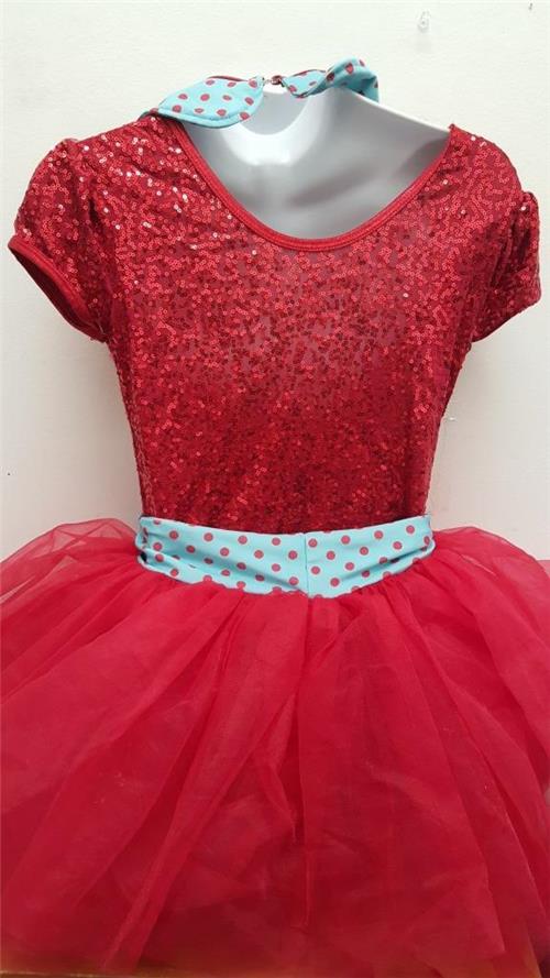 Pre-Owned Costume Curtain Call  E1571 Large Child Red  Jazz