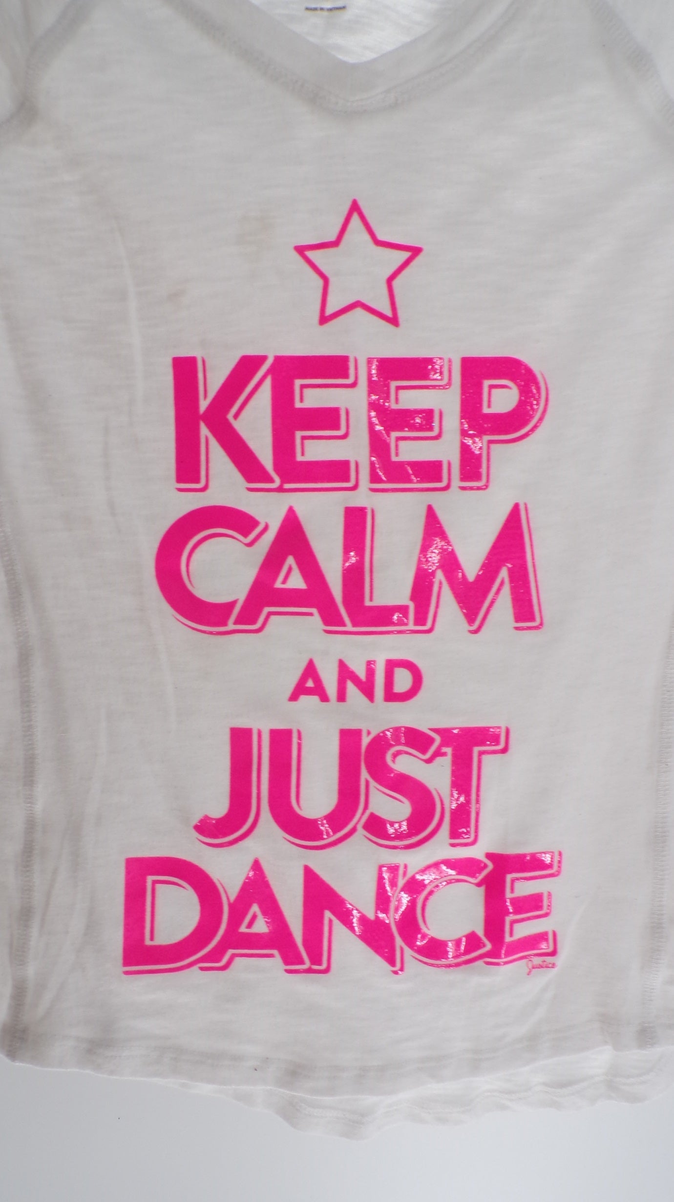 Pre-Owned T-Shirt Justice Medium Child Pink Jazz