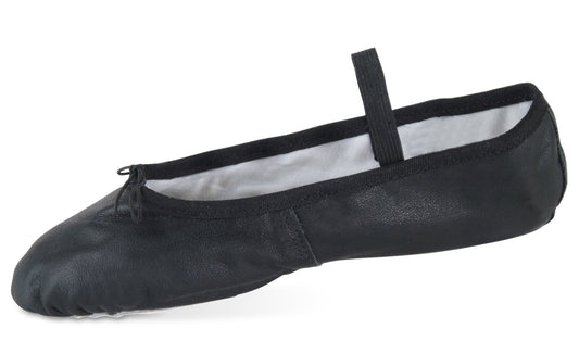 Pre-Owned Ballet Shoes DanzNMotion Little Kid 13M  Leather Single Strap Full Sole