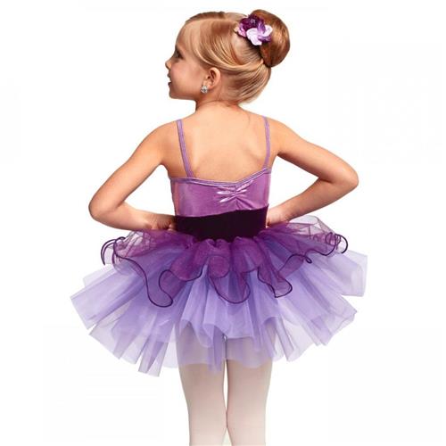 Pre-Owned Costume XL Child Purple Curtain Call E1558 Ballet Tap Fairy Tutu Glitter Floral