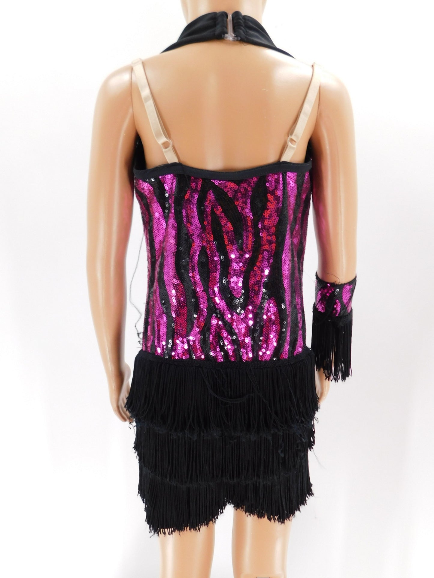 Pre-Owned Costume Weissman  5256 Sequin Medium Child Pink Purple  Jazz