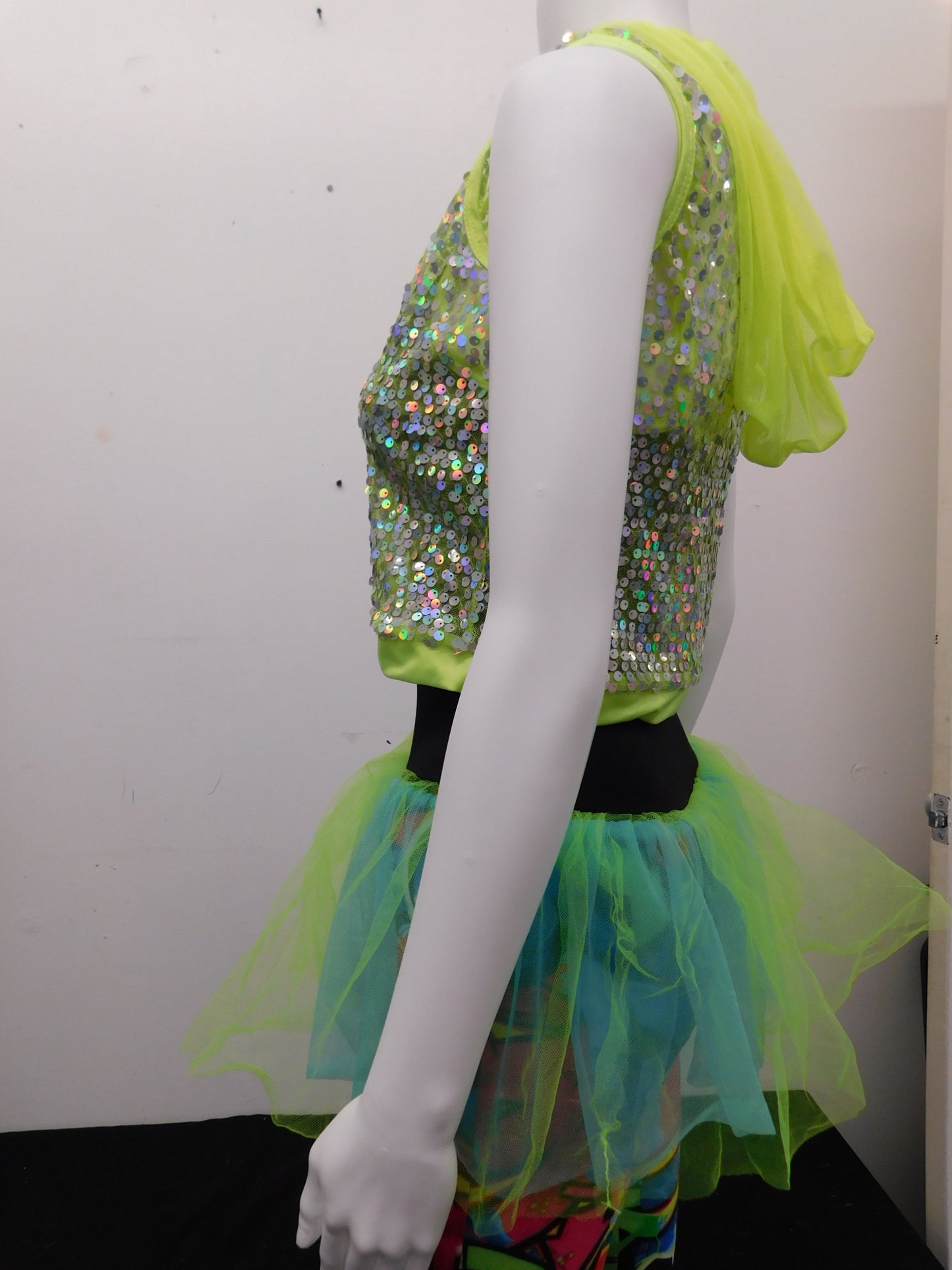 Pre-Owned Costume Curtain Call E1856 Large Adult Neon Hip Hop