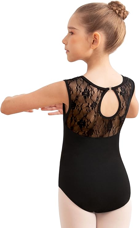 Pre-Owned Leotard Tegmk   XL Child Black  Ballet Tap Jazz